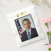 Barack Obama US President White House Portret Bedankzakje (Gezegeld)
