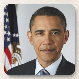 Barack Obama US President White House Portret Bier Onderzetter