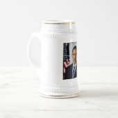 Barack Obama US President White House Portret Bierpul (Voorkant links)