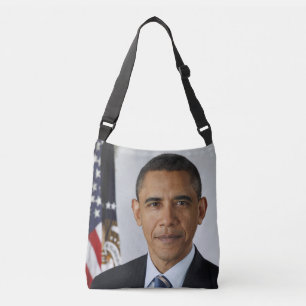 Barack Obama US President White House Portret Crossbody Tas