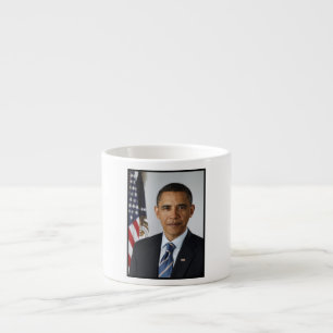 Barack Obama US President White House Portret Espresso Kop
