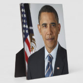 Barack Obama US President White House Portret Fotoplaat (Zijkant)