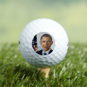 Barack Obama US President White House Portret Golfballen (Insitu Shirt)