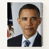 Barack Obama US President White House Portret Notitieboek (Achterkant)