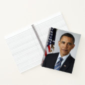 Barack Obama US President White House Portret Notitieboek (Binnen)