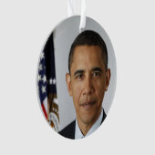 Barack Obama US President White House Portret Ornament (voorkant)