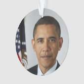 Barack Obama US President White House Portret Ornament (voorkant)