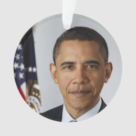 Barack Obama US President White House Portret Ornament