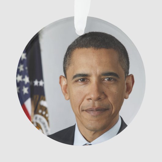Barack Obama US President White House Portret Ornament (voorkant)