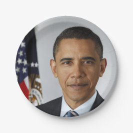 Barack Obama US President White House Portret Papieren Bordje