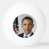 Barack Obama US President White House Portret Pingpongbal (Achterkant)