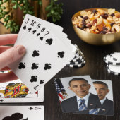 Barack Obama US President White House Portret Pokerkaarten (Insitu)