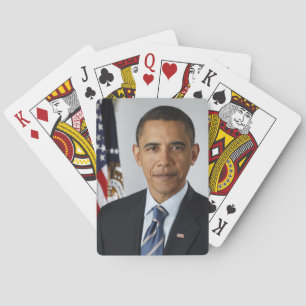 Barack Obama US President White House Portret Pokerkaarten