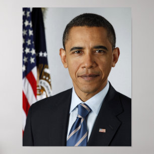 Barack Obama US President White House Portret Poster