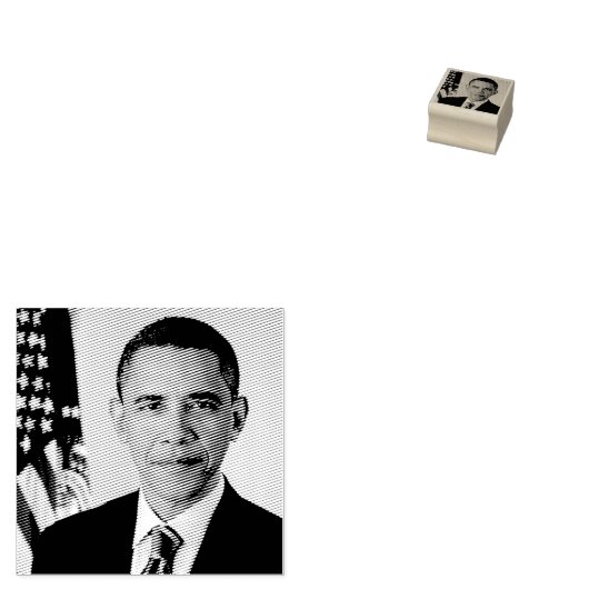Barack Obama US President White House Portret Rubberstempel (Gestempeld)