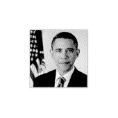Barack Obama US President White House Portret Rubberstempel (Afrduk)