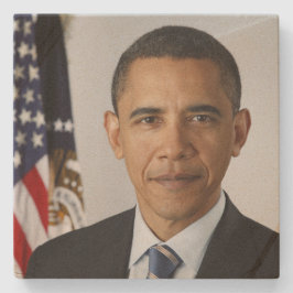 Barack Obama US President White House Portret Stenen Onderzetter