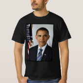Barack Obama US President White House Portret T-shirt (Voorkant)
