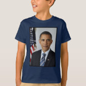 Barack Obama US President White House Portret T-shirt (Voorkant)