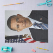 Barack Obama US President White House Portret Tissuepapier (Craft)