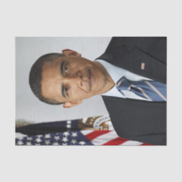 Barack Obama US President White House Portret Tissuepapier