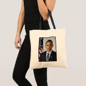 Barack Obama US President White House Portret Tote Bag (Voorkant (product))