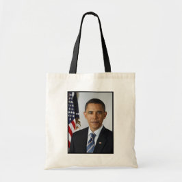 Barack Obama US President White House Portret Tote Bag