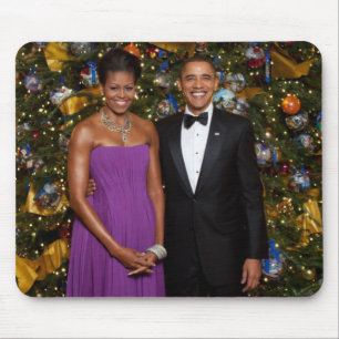 Barack Obama US President Witte Huis Kerstmis Muismat