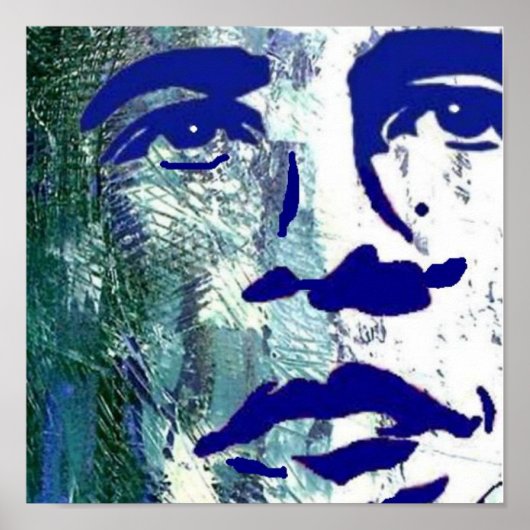 BARACK OBAMA van Teo Poster (Voorkant)