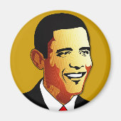 Barack Obama vectorillustratie Magneet (Voorkant)