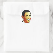 Barack Obama vectorillustratie Ronde Sticker (Tas)