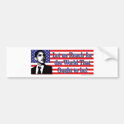 Barack Obama/Verenigde Staten Bumpersticker (Voorkant)