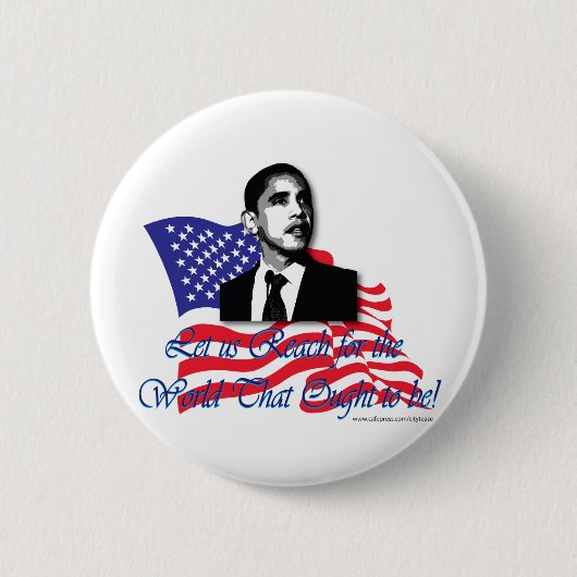Barack Obama?Verenigde Staten Ronde Button 5,7 Cm (Voorkant)
