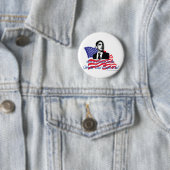 Barack Obama?Verenigde Staten Ronde Button 5,7 Cm (In situ)
