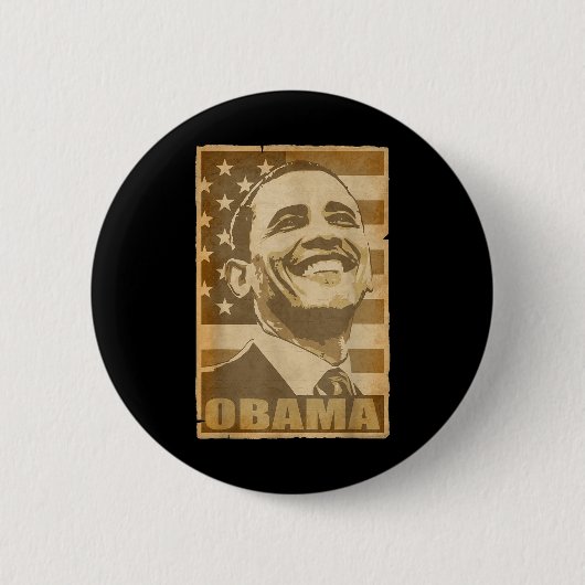 barack obama verscheurd Poster Ronde Button 5,7 Cm (Voorkant)