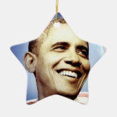 BARACK OBAMA-versiering Keramisch Ornament (Voorkant)