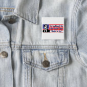 Barack Obama Vierkante Button 5,1 Cm (In situ)
