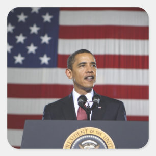 Barack Obama Vierkante Sticker