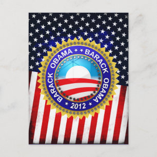 Barack Obama voor president 2012 Briefkaart