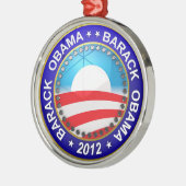 Barack Obama voor president 2012 Metalen Ornament (Links)