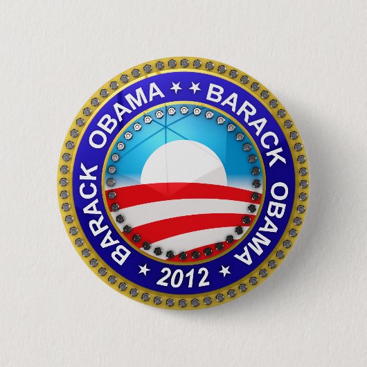 Barack Obama voor president 2012 Ronde Button 5,7 Cm (Voorkant)