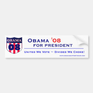 Barack Obama voor President Bumpersticker