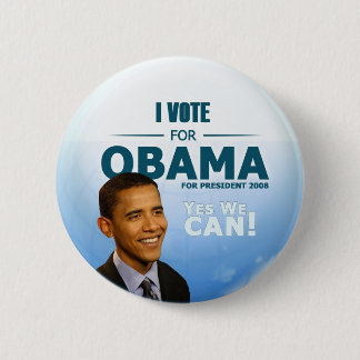 Barack Obama voor President Button