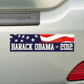 Barack Obama voor President in 2012 Bumpersticker (Op auto)