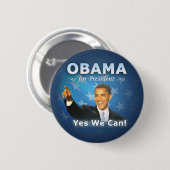 Barack Obama voor president Ronde Button 5,7 Cm (Voorkant /achterkant)