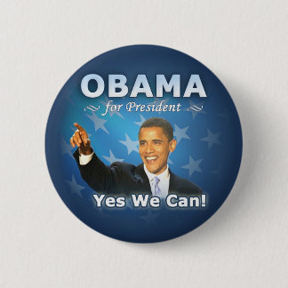 Barack Obama voor president Ronde Button 5,7 Cm