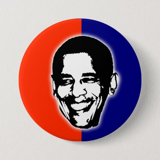 Barack Obama voor President Ronde Button 7,6 Cm (Voorkant)