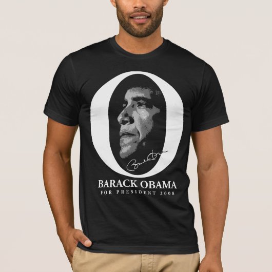 Barack Obama voor President T-shirt (Voorkant)