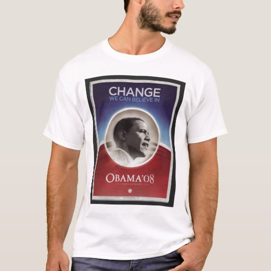 Barack Obama voor President T-shirt (Voorkant)