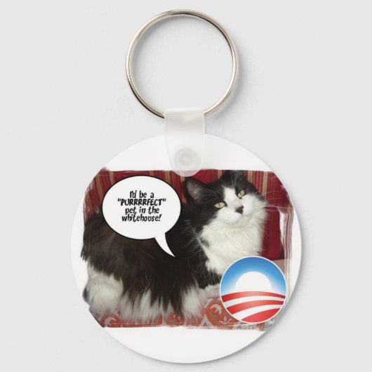 Barack Obama White-House Pet Sleutelhanger (Voorkant)